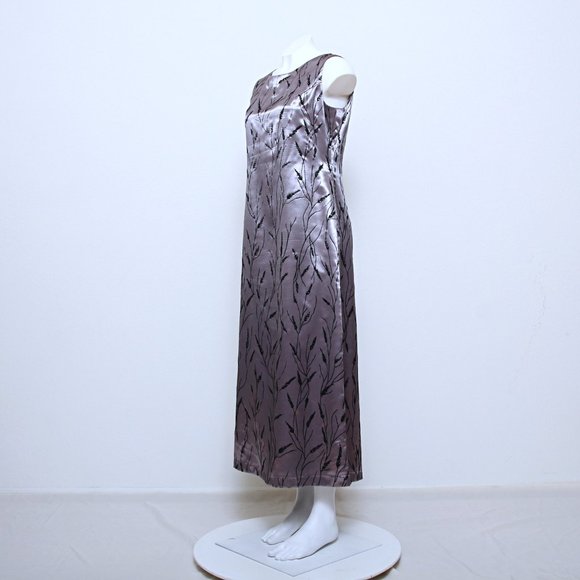 Vintage Dresses & Skirts - Vintage 90s Floral Embroidered Sleeveless Midi Dress with Cropped Jacket